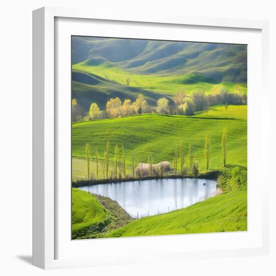 Fields by the Pond-Marcin Sobas-Framed Photographic Print