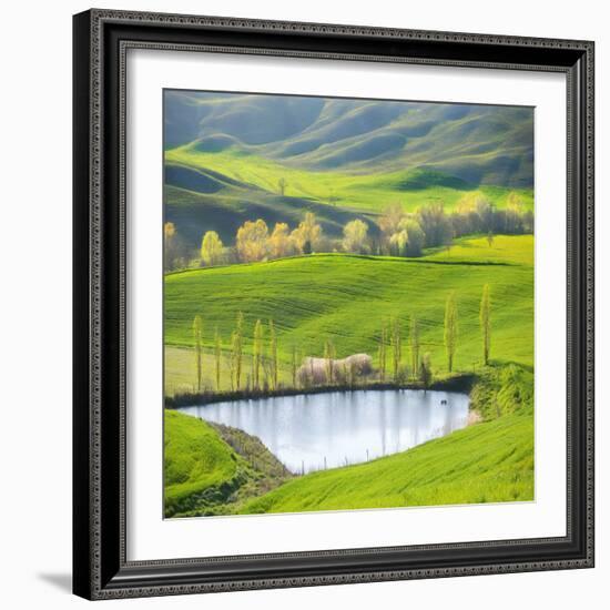 Fields by the Pond-Marcin Sobas-Framed Photographic Print