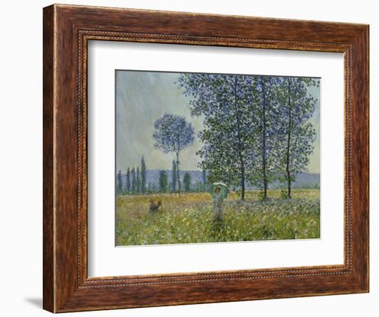 Fields in Spring, 1887-Claude Monet-Framed Giclee Print