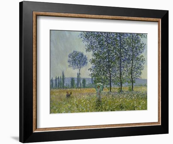 Fields in Spring, 1887-Claude Monet-Framed Giclee Print