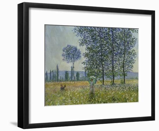 Fields in Spring, 1887-Claude Monet-Framed Giclee Print