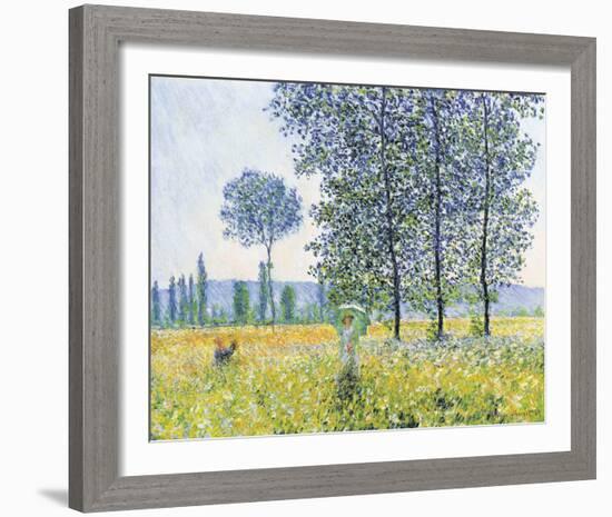 Fields in the Spring, 1887-Claude Monet-Framed Art Print