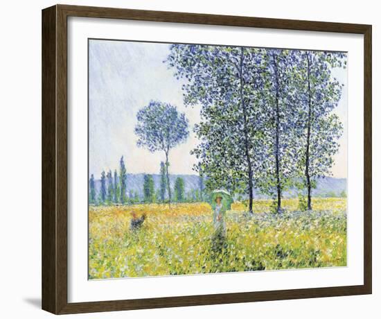 Fields in the Spring, 1887-Claude Monet-Framed Art Print