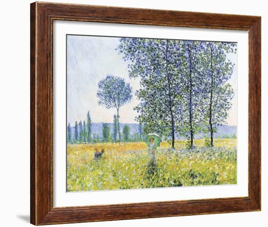 Fields in the Spring, 1887-Claude Monet-Framed Art Print