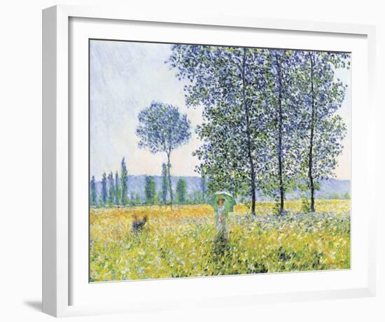 Fields in the Spring, 1887-Claude Monet-Framed Art Print