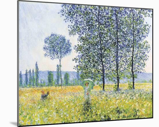 Fields in the Spring, 1887-Claude Monet-Mounted Art Print