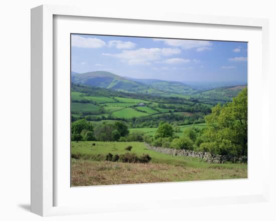 Fields in the Valleys Near Brecon, Powys, Wales, UK, Europe-Roy Rainford-Framed Photographic Print