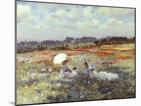 Fields Near London-Giuseppe De Nittis-Mounted Giclee Print