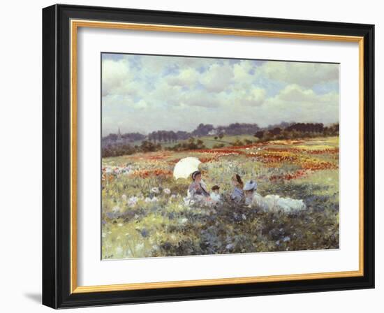 Fields Near London-Giuseppe De Nittis-Framed Giclee Print