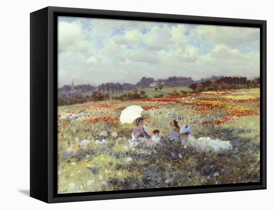 Fields Near London-Giuseppe De Nittis-Framed Premier Image Canvas