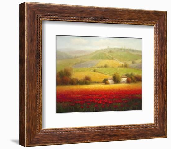 Fields of Red and Gold II-Eugene Laporte-Framed Art Print