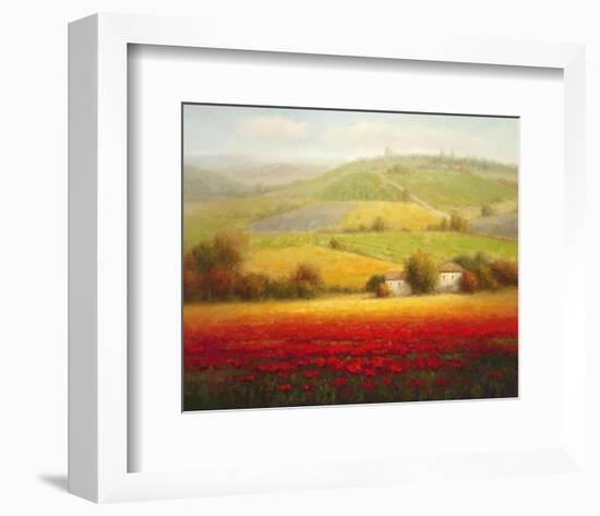 Fields of Red and Gold II-Eugene Laporte-Framed Art Print