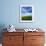 Fields of Wheat and Canola, Palouse, Whitman County, Washington, USA-Charles Gurche-Framed Photographic Print displayed on a wall