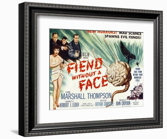 Fiend Without A Face, 1958-null-Framed Premium Giclee Print