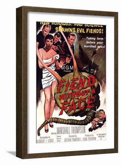 Fiend Without A Face, Kim Parker, Marshall Thompson, 1958-null-Framed Premium Giclee Print