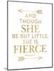 Fierce Shakespeare Arrows Golden White-Amy Brinkman-Mounted Art Print