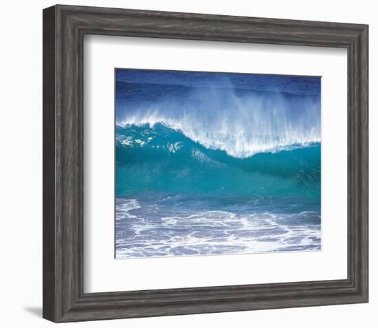 Fierce Waves-null-Framed Art Print