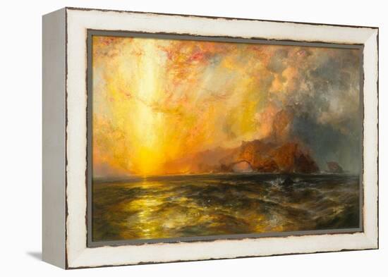 Fiercely the red sun descending/Burned his way along the heavens, 1875-1876-Thomas Moran-Framed Premier Image Canvas