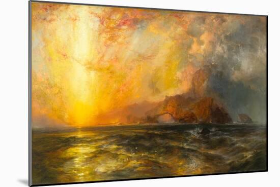 Fiercely the red sun descending/Burned his way along the heavens, 1875-1876-Thomas Moran-Mounted Giclee Print