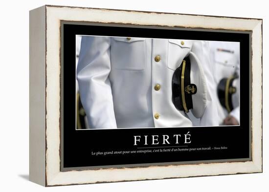 Fierté: Citation Et Affiche D'Inspiration Et Motivation-null-Framed Premier Image Canvas