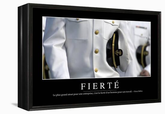 Fierté: Citation Et Affiche D'Inspiration Et Motivation-null-Framed Premier Image Canvas