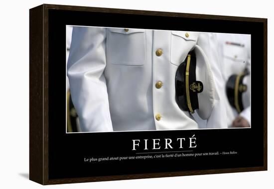 Fierté: Citation Et Affiche D'Inspiration Et Motivation-null-Framed Premier Image Canvas