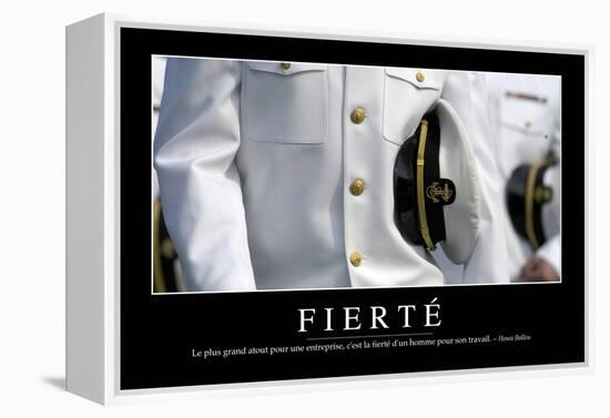 Fierté: Citation Et Affiche D'Inspiration Et Motivation-null-Framed Premier Image Canvas