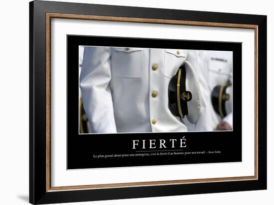 Fierté: Citation Et Affiche D'Inspiration Et Motivation-null-Framed Photographic Print