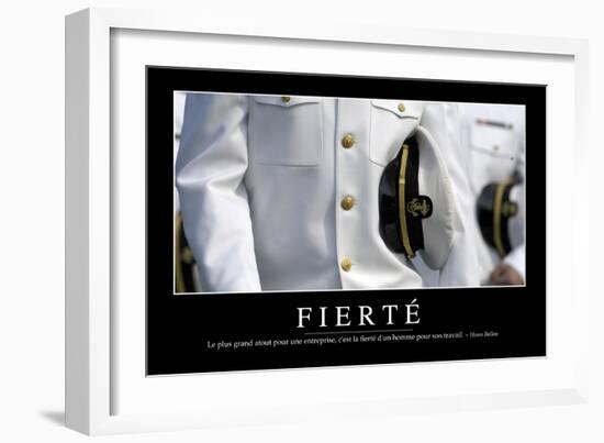 Fierté: Citation Et Affiche D'Inspiration Et Motivation-null-Framed Photographic Print