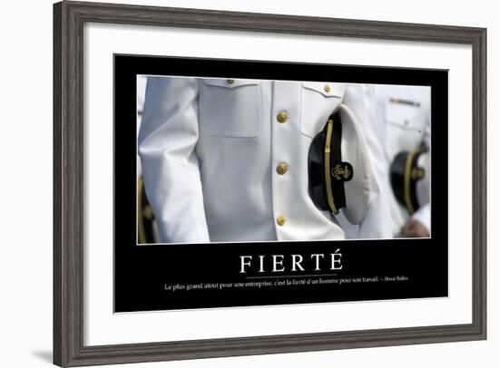 Fierté: Citation Et Affiche D'Inspiration Et Motivation-null-Framed Photographic Print