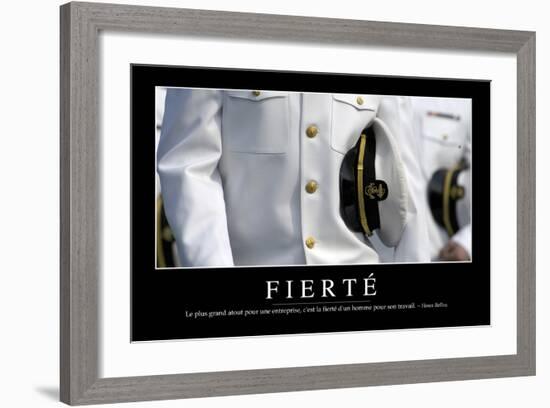 Fierté: Citation Et Affiche D'Inspiration Et Motivation-null-Framed Photographic Print