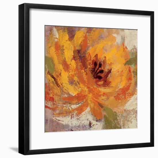 Fiery Dahlias I-Silvia Vassileva-Framed Premium Giclee Print