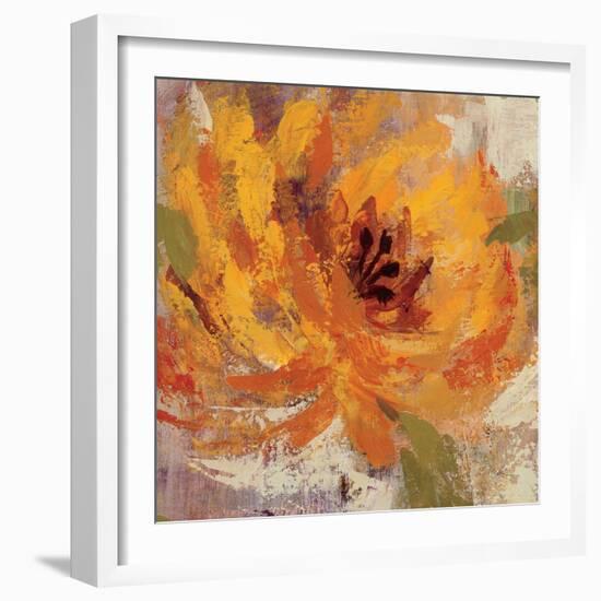 Fiery Dahlias I-Silvia Vassileva-Framed Premium Giclee Print