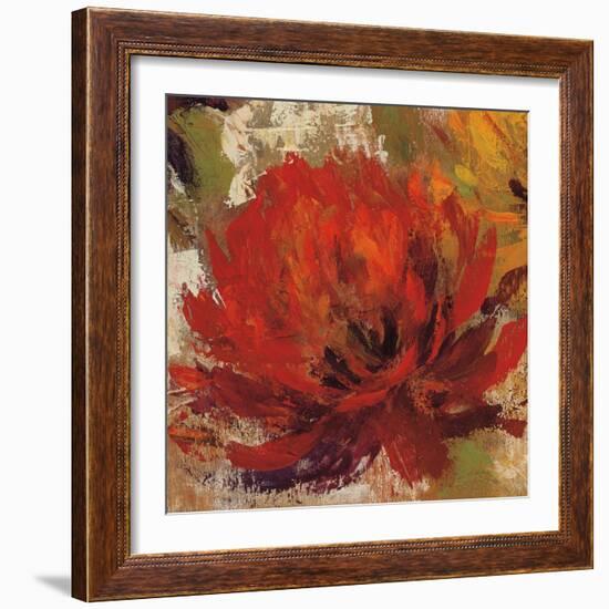 Fiery Dahlias II Crop-Silvia Vassileva-Framed Art Print