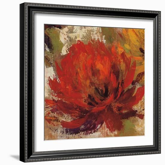 Fiery Dahlias II Crop-Silvia Vassileva-Framed Art Print