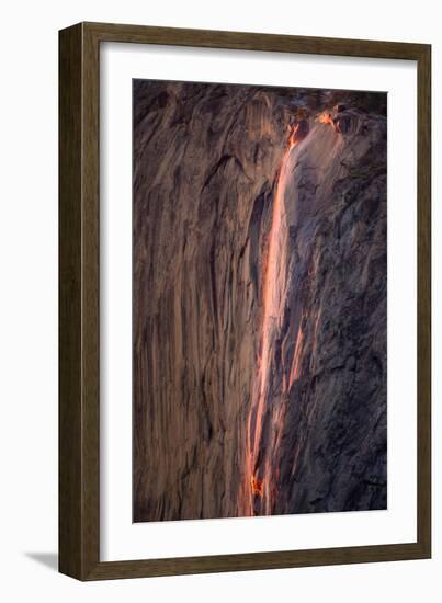Fiery Horsetail Falls, Yosemite-Vincent James-Framed Photographic Print