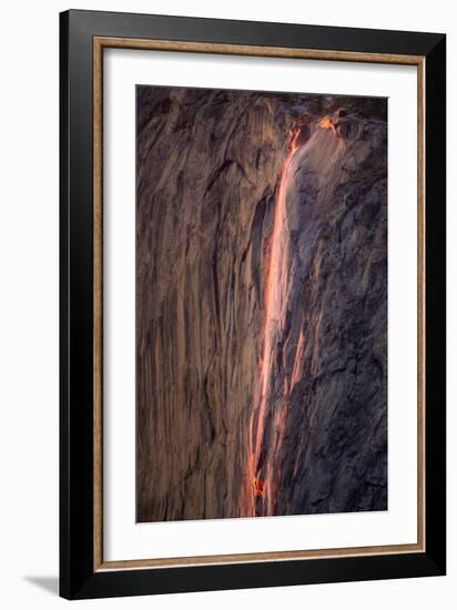 Fiery Horsetail Falls, Yosemite-Vincent James-Framed Photographic Print