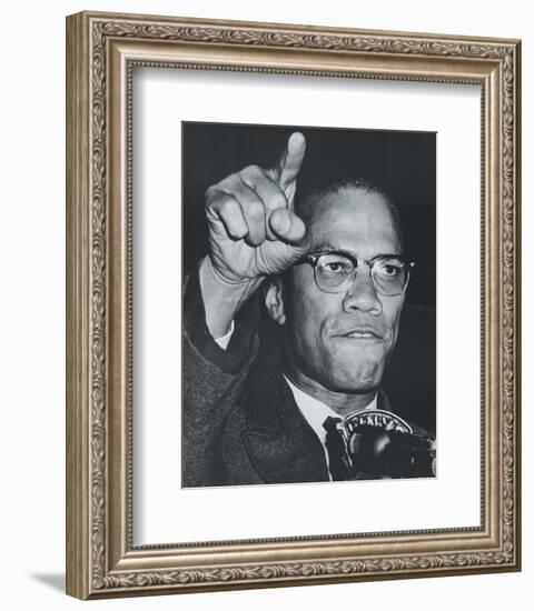 Fiery Speech, Harlem, 1963-null-Framed Art Print