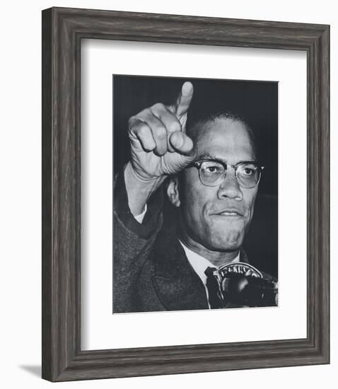 Fiery Speech, Harlem, 1963--Framed Art Print