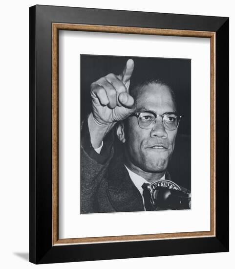 Fiery Speech, Harlem, 1963-null-Framed Art Print