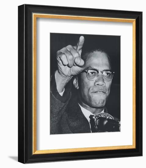 Fiery Speech, Harlem, 1963-null-Framed Art Print