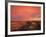 Fiery Sunset, Theodore Roosevelt National Park, North Dakota, USA-Chuck Haney-Framed Photographic Print