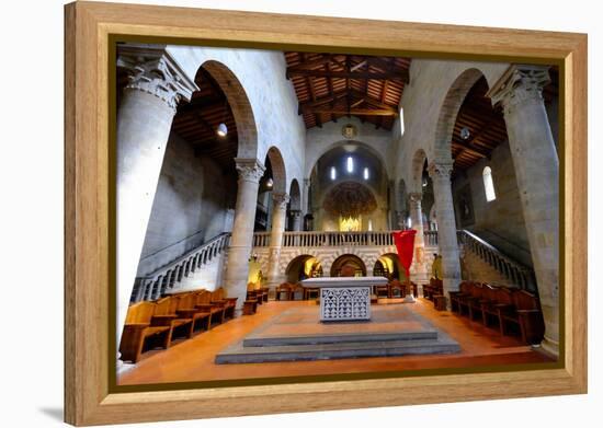 Fiesole Cathedral, Fiesole, Tuscany, Italy, Europe-Carlo Morucchio-Framed Premier Image Canvas