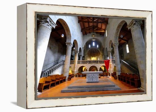 Fiesole Cathedral, Fiesole, Tuscany, Italy, Europe-Carlo Morucchio-Framed Premier Image Canvas