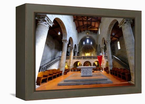 Fiesole Cathedral, Fiesole, Tuscany, Italy, Europe-Carlo Morucchio-Framed Premier Image Canvas