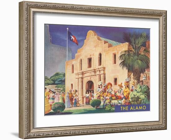 Fiesta at the Alamo-null-Framed Art Print