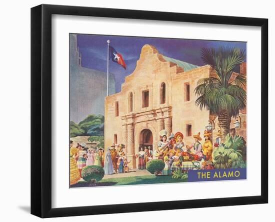 Fiesta at the Alamo-null-Framed Art Print