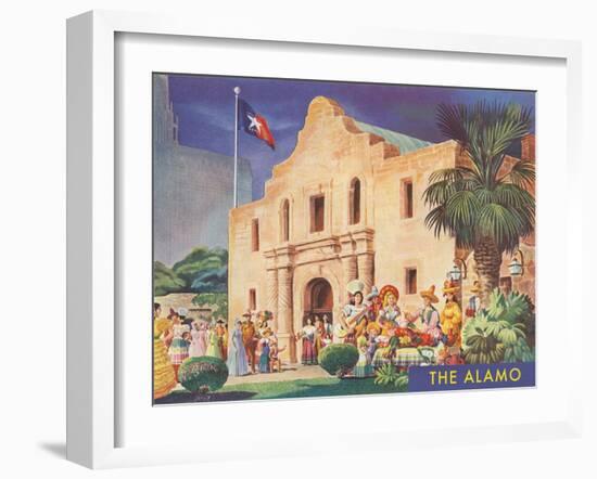 Fiesta at the Alamo-null-Framed Art Print