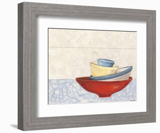 Fiesta Bowls II-Vanna Lam-Framed Art Print