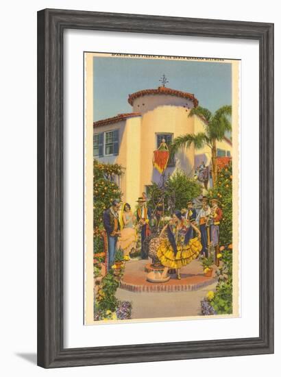 Fiesta Days, Santa Barbara, California-null-Framed Art Print